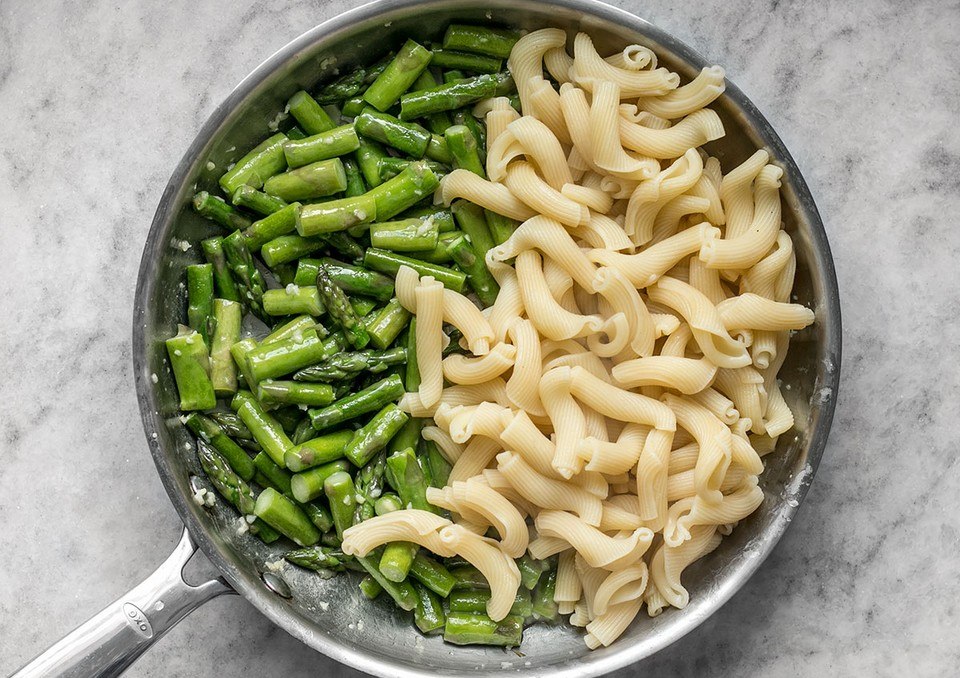 Testanina sa šparglom i belim lukom