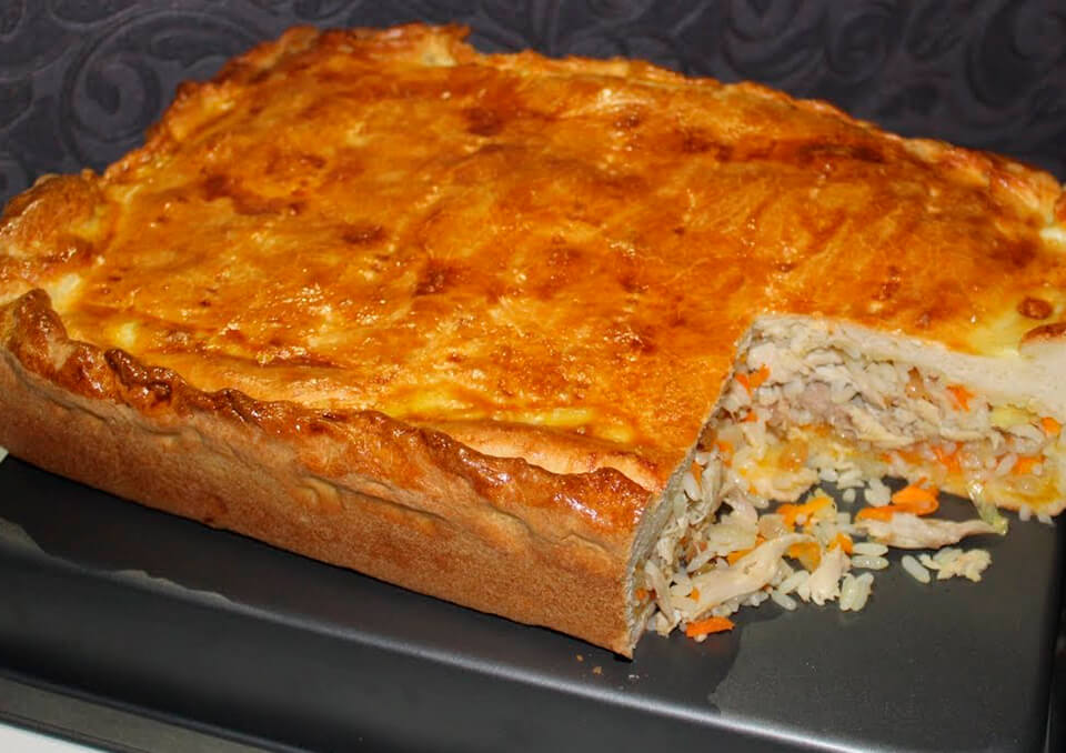 Napravite pitu sa pečurkama i pirinčem